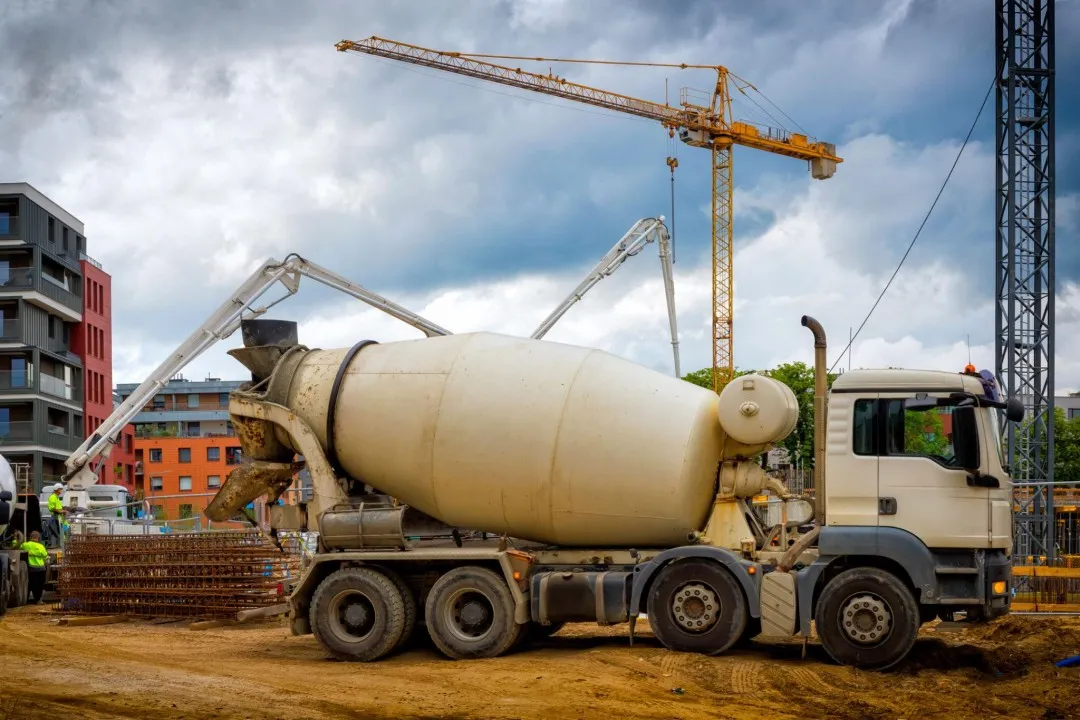 Ready-mix concrete being placed on a site in Dubai